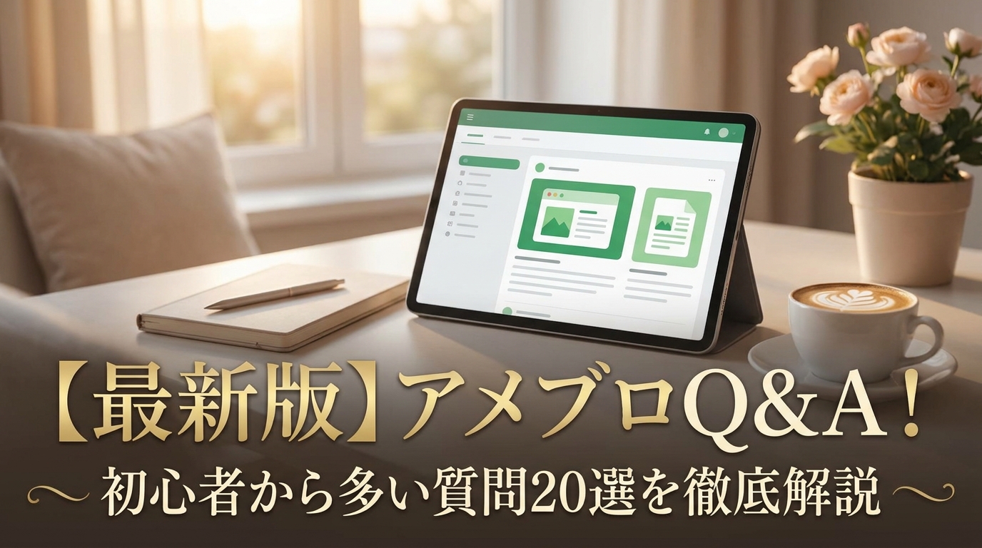 【最新版】アメブロQ&A！初心者から多い質問20選を徹底解説