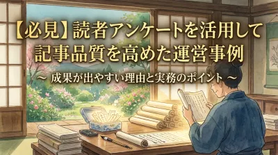 【必見】読者アンケートを活用して記事品質を高めた運営事例