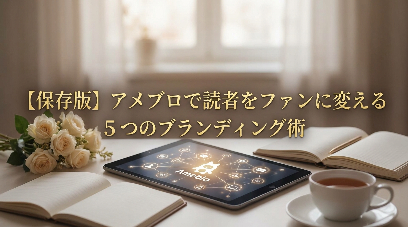 【保存版】アメブロで読者をファンに変える5つのブランディング術