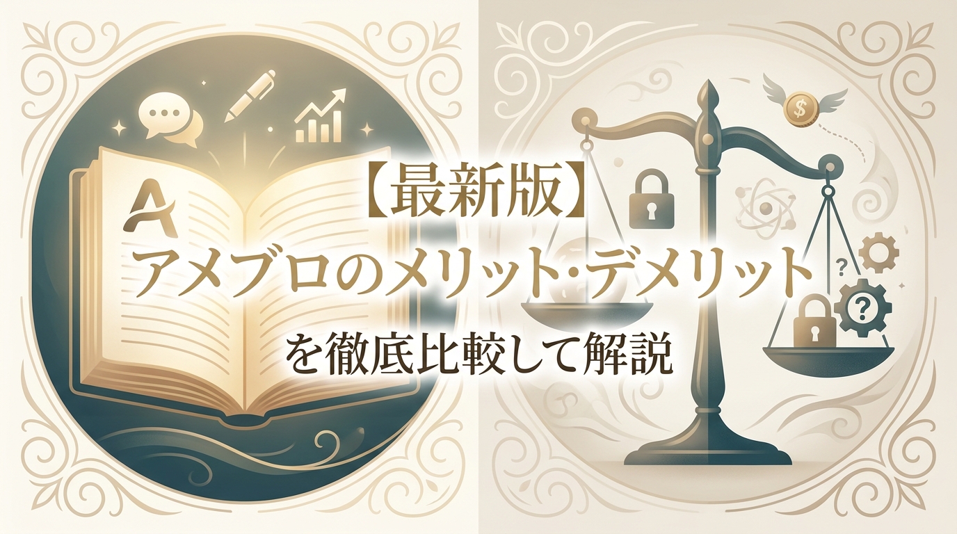 【最新版】アメブロのメリット・デメリットを徹底比較して解説
