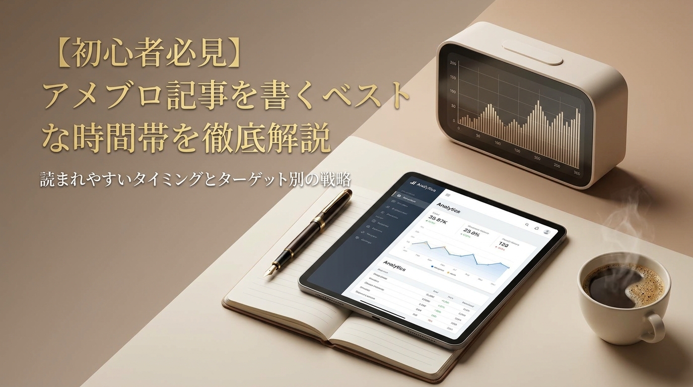 【初心者必見】アメブロ記事を書くベストな時間帯を徹底解説