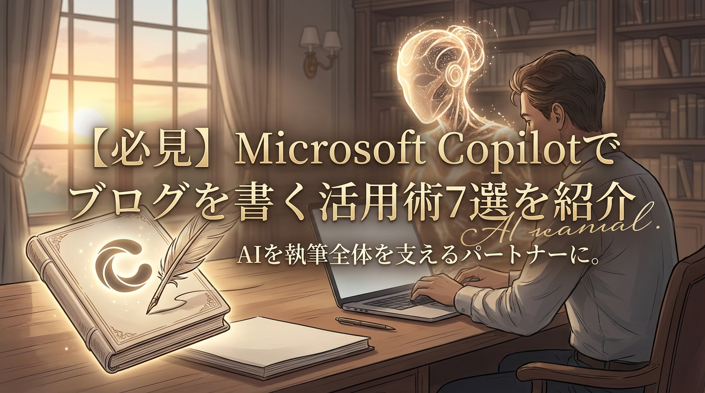 【必見】Microsoft Copilotでブログを書く活用術7選を紹介