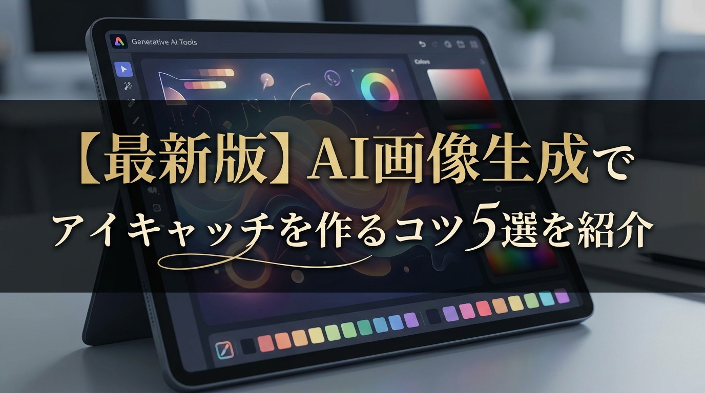 【最新版】AI画像生成でアイキャッチを作るコツ5選を紹介