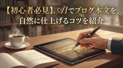 【初心者必見】AIでブログ本文を自然に仕上げるコツを紹介
