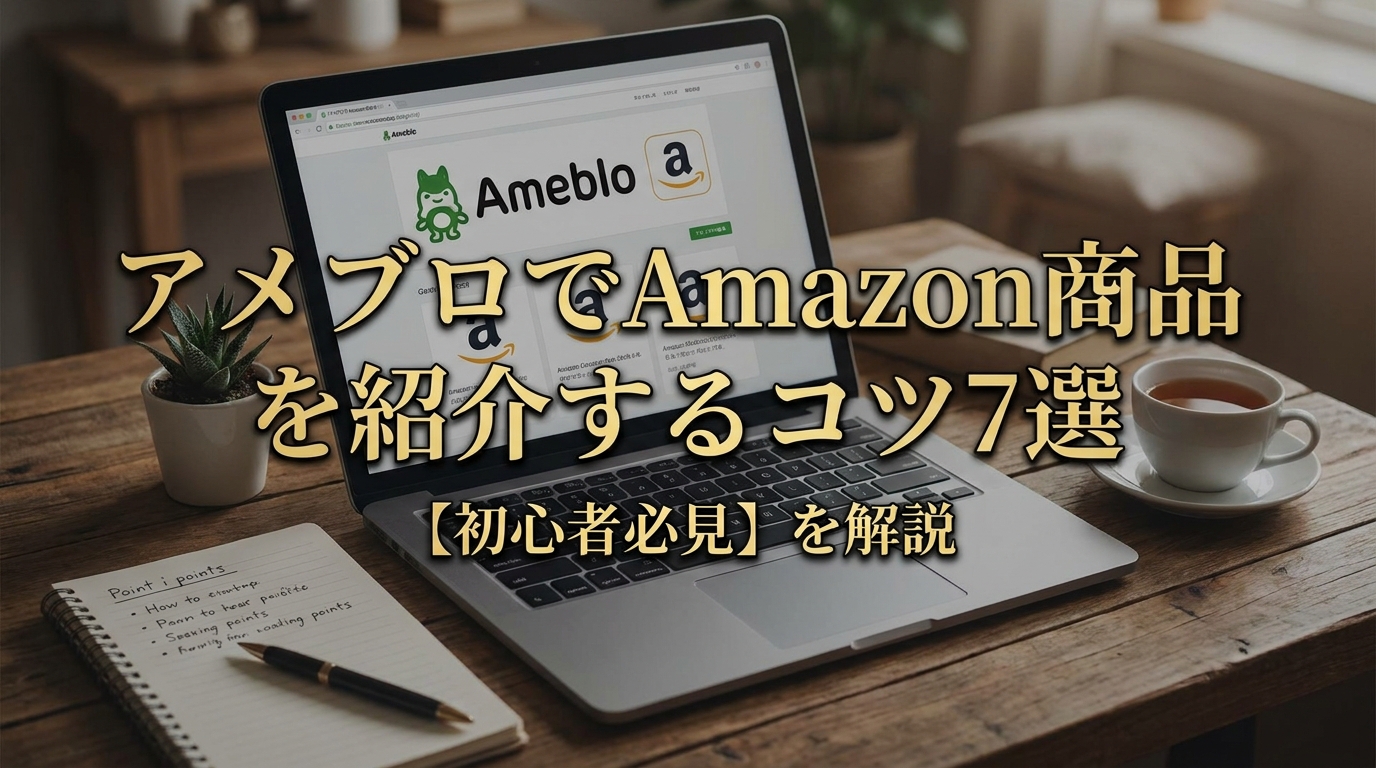 【初心者必見】アメブロでAmazon商品を紹介するコツ7選を解説