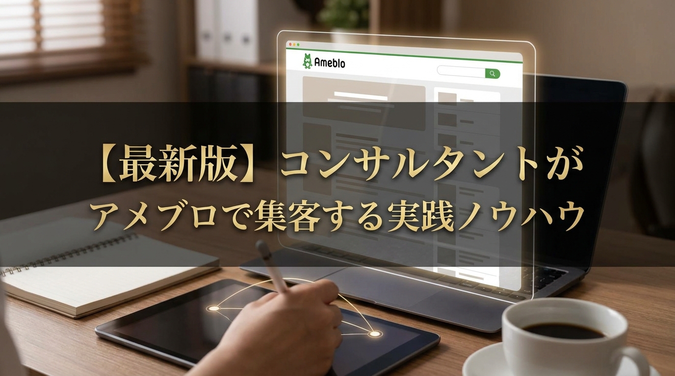【最新版】コンサルタントがアメブロで集客する実践ノウハウ