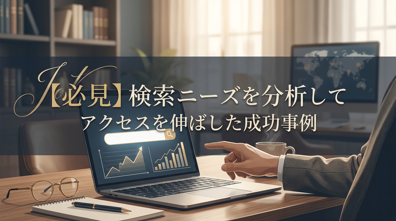 【必見】検索ニーズを分析してアクセスを伸ばした成功事例