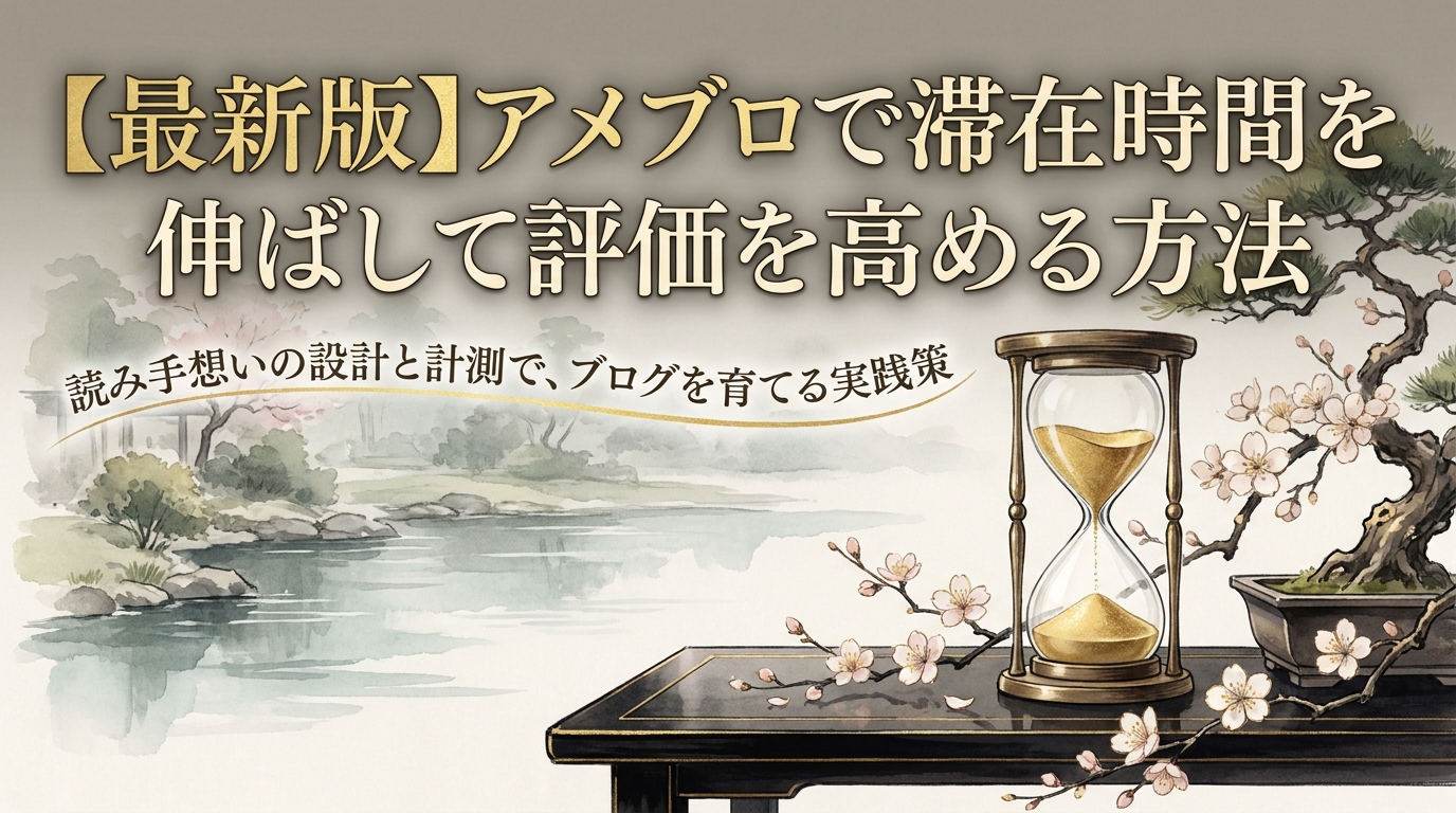 【最新版】アメブロで滞在時間を伸ばして評価を高める方法