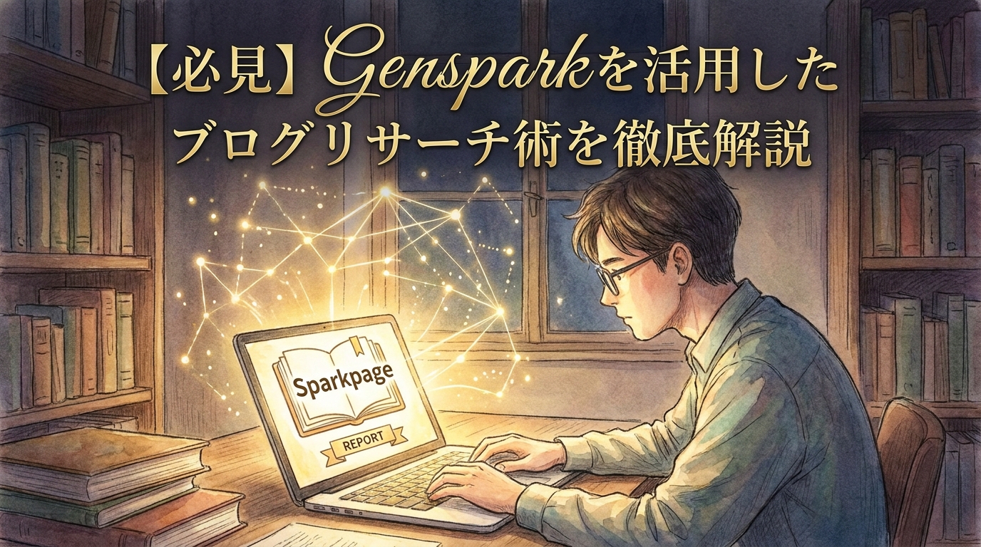 【必見】Gensparkを活用したブログリサーチ術を徹底解説