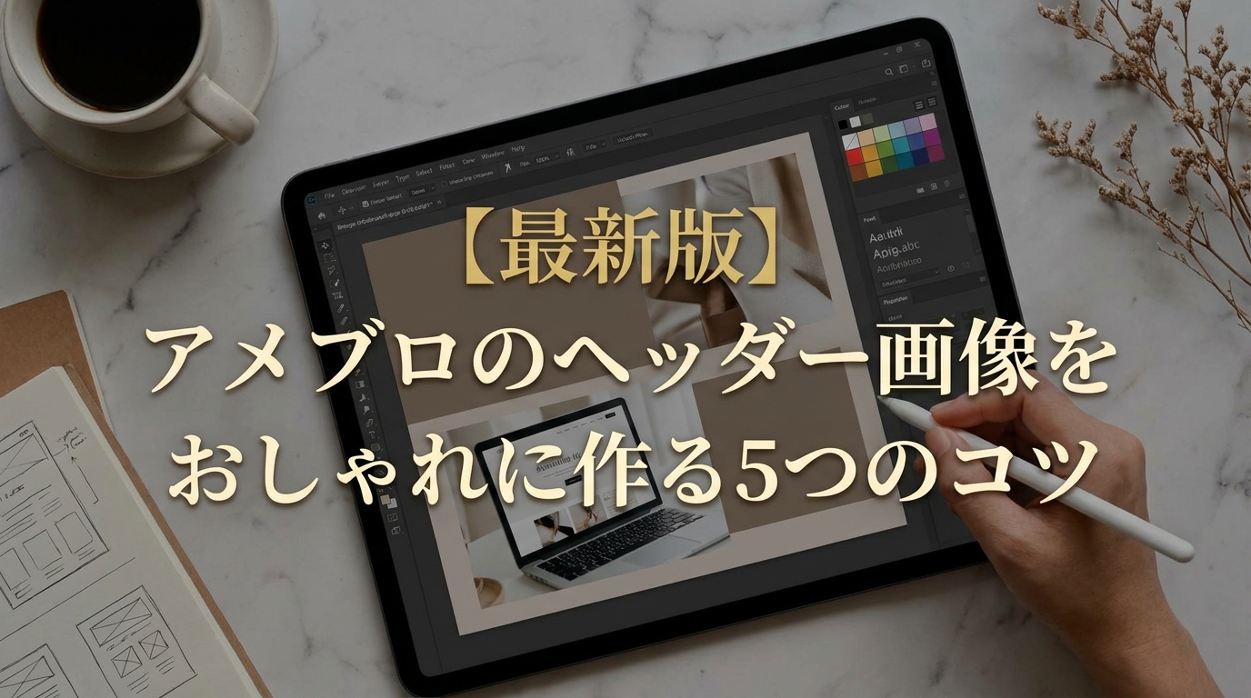 【最新版】アメブロのヘッダー画像をおしゃれに作る5つのコツ