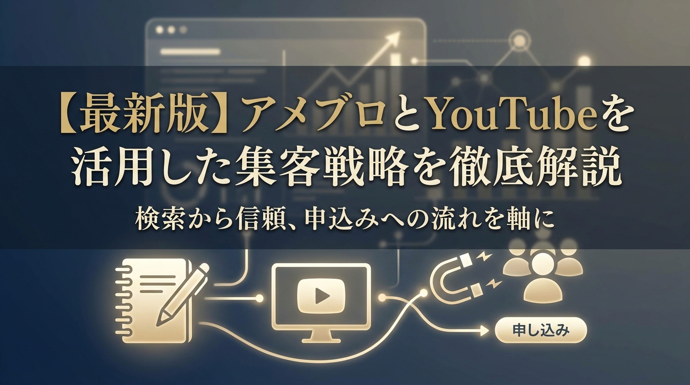 【最新版】アメブロとYouTubeを活用した集客戦略を徹底解説