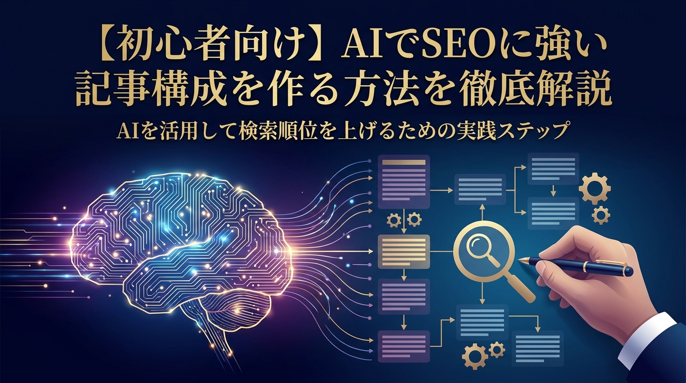 【初心者向け】AIでSEOに強い記事構成を作る方法を徹底解説