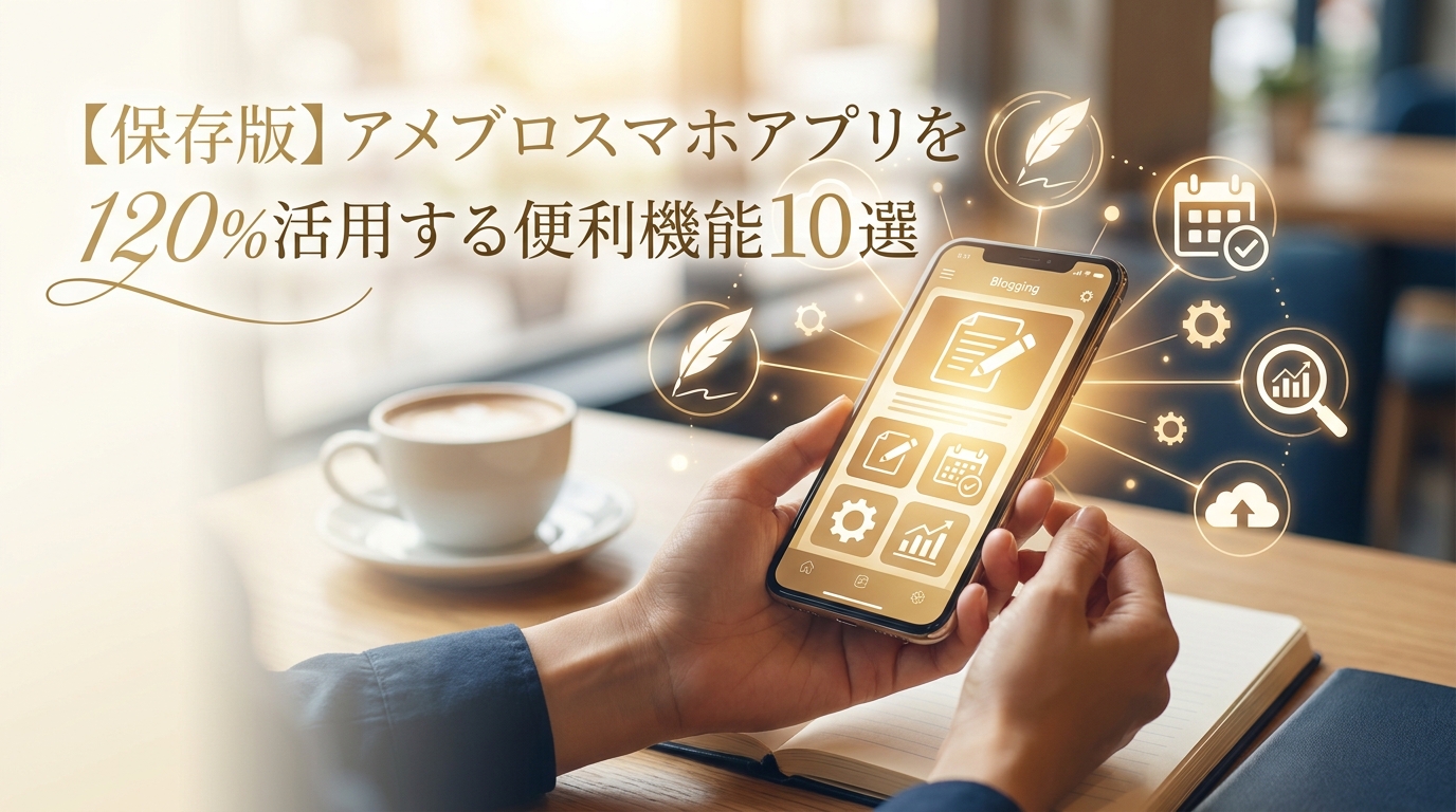 【保存版】アメブロスマホアプリを120％活用する便利機能10選