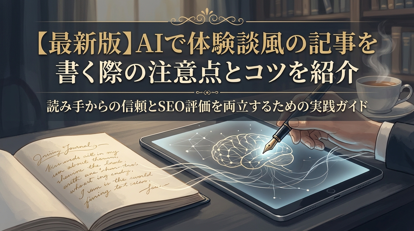 【最新版】AIで体験談風の記事を書く際の注意点とコツを紹介