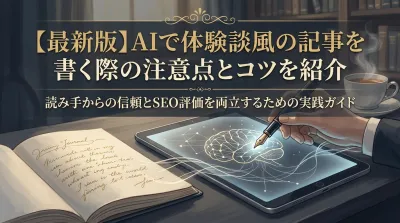 【最新版】AIで体験談風の記事を書く際の注意点とコツを紹介