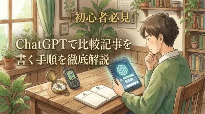 【初心者必見】ChatGPTで比較記事を書く手順を徹底解説