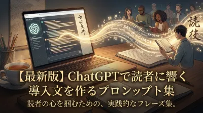 【最新版】ChatGPTで読者に響く導入文を作るプロンプト集