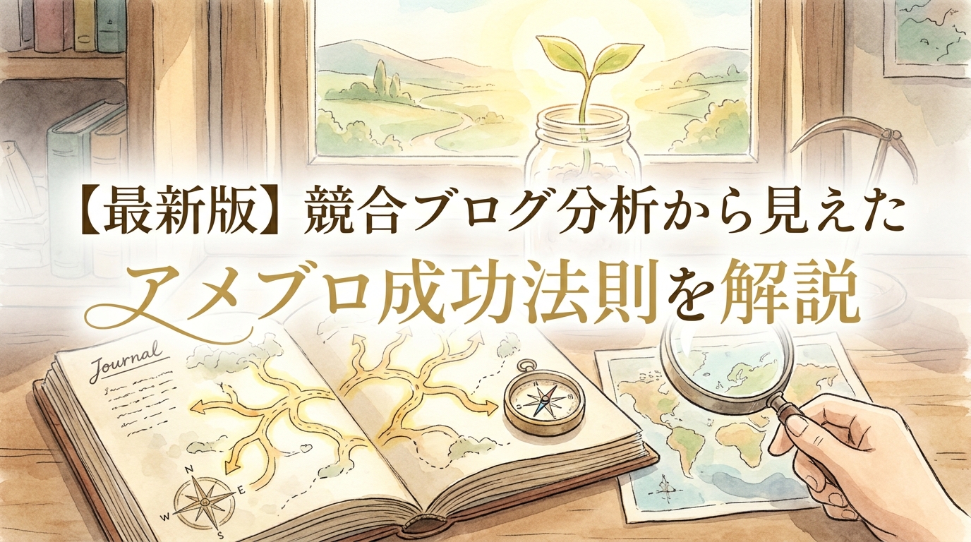 【最新版】競合ブログ分析から見えたアメブロ成功法則を解説