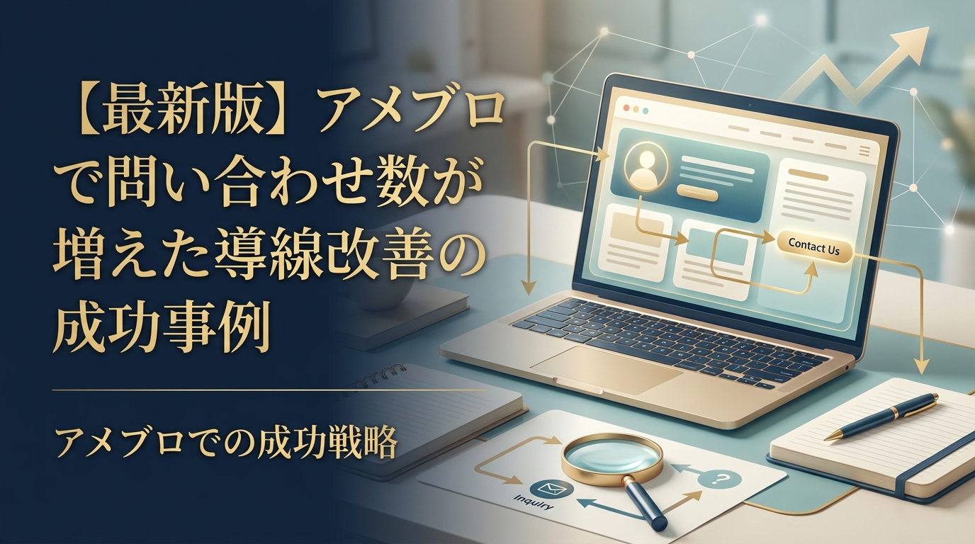 【最新版】アメブロで問い合わせ数が増えた導線改善の成功事例