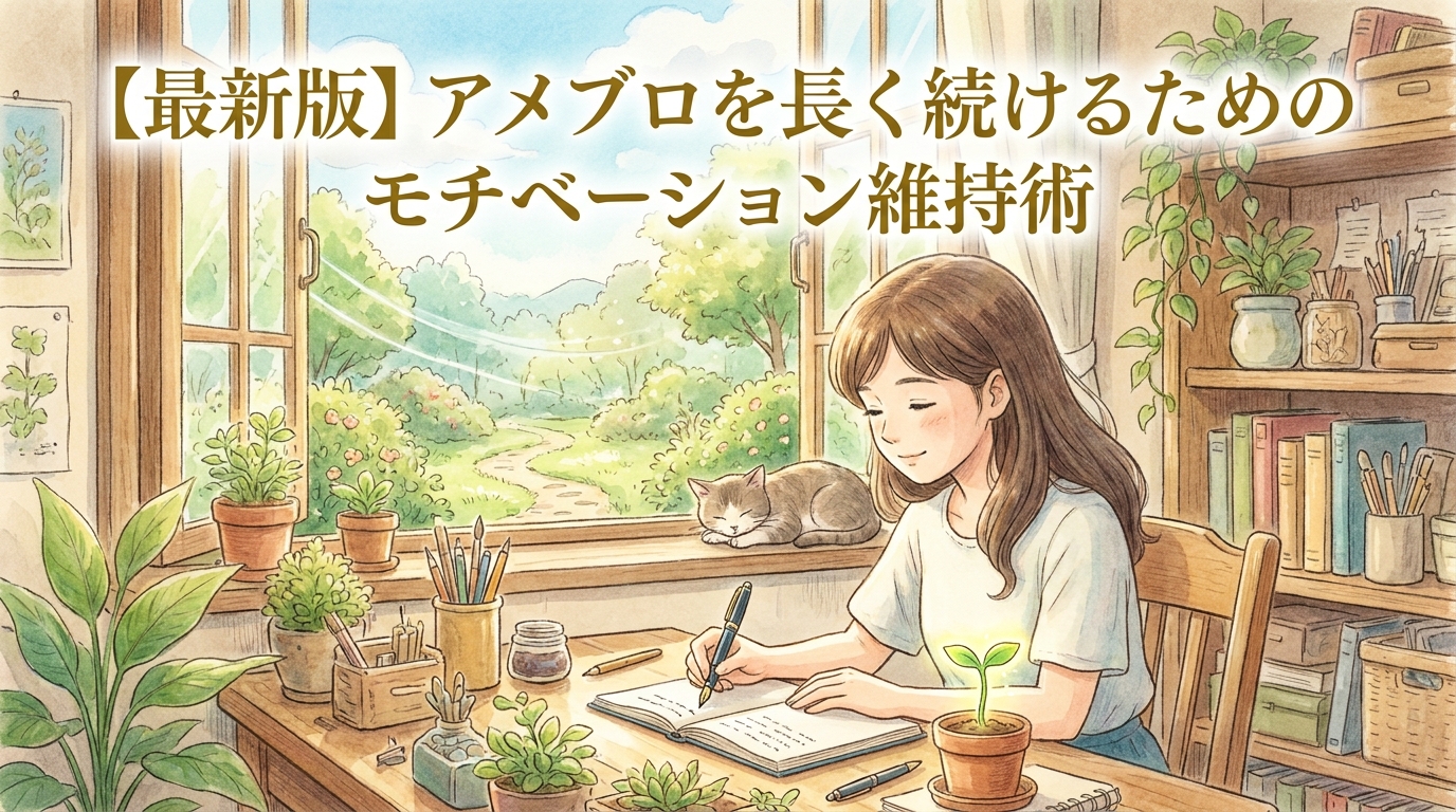 【最新版】アメブロを長く続けるためのモチベーション維持術