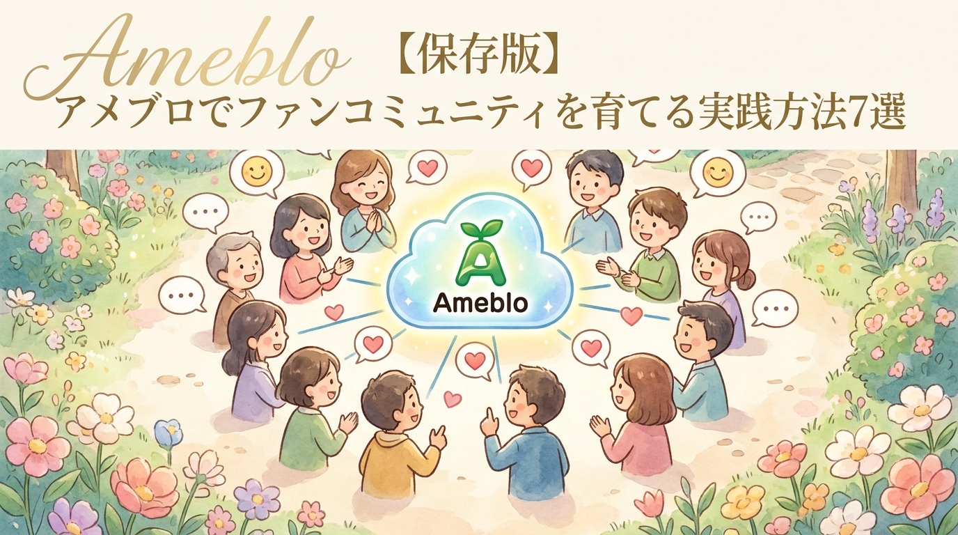 【保存版】アメブロでファンコミュニティを育てる実践方法7選