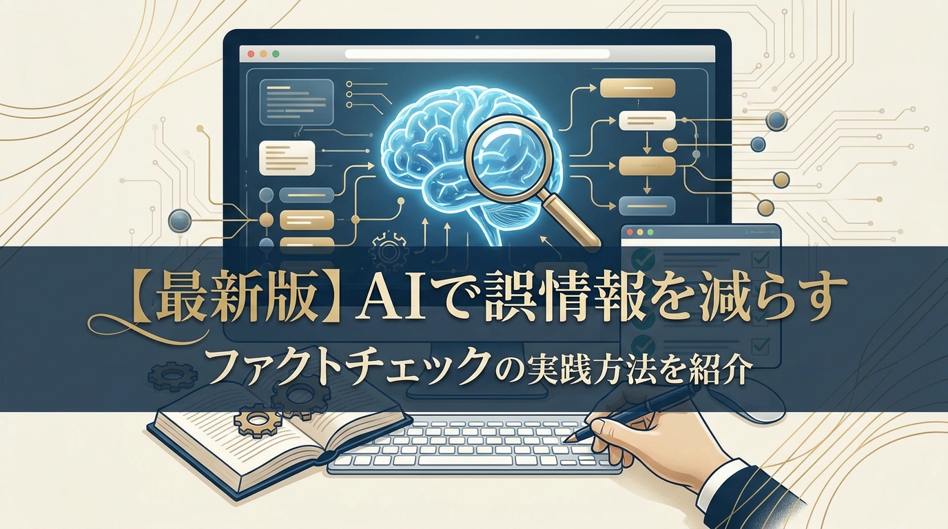 【最新版】AIで誤情報を減らすファクトチェックの実践方法を紹介
