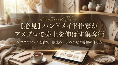 【必見】ハンドメイド作家がアメブロで売上を伸ばす集客術