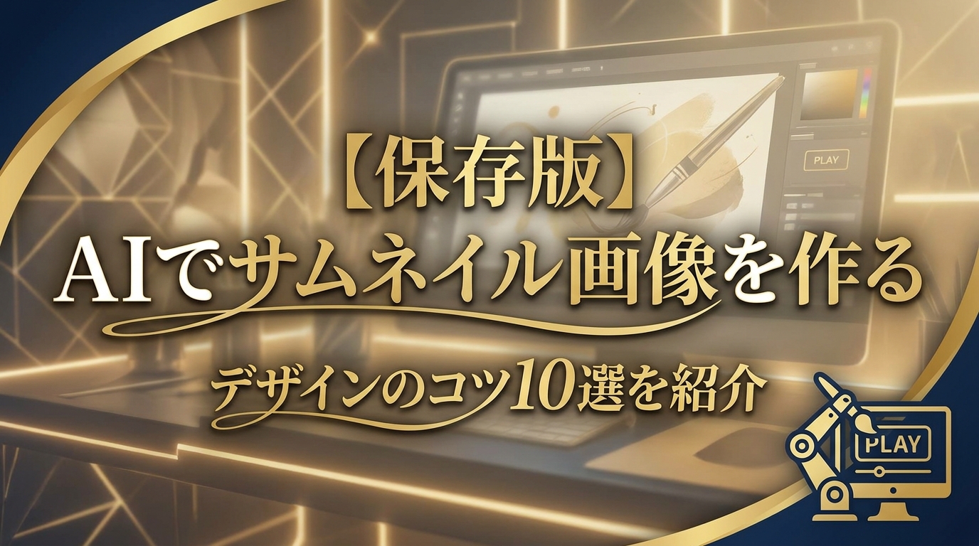 【保存版】AIでサムネイル画像を作るデザインのコツ10選を紹介