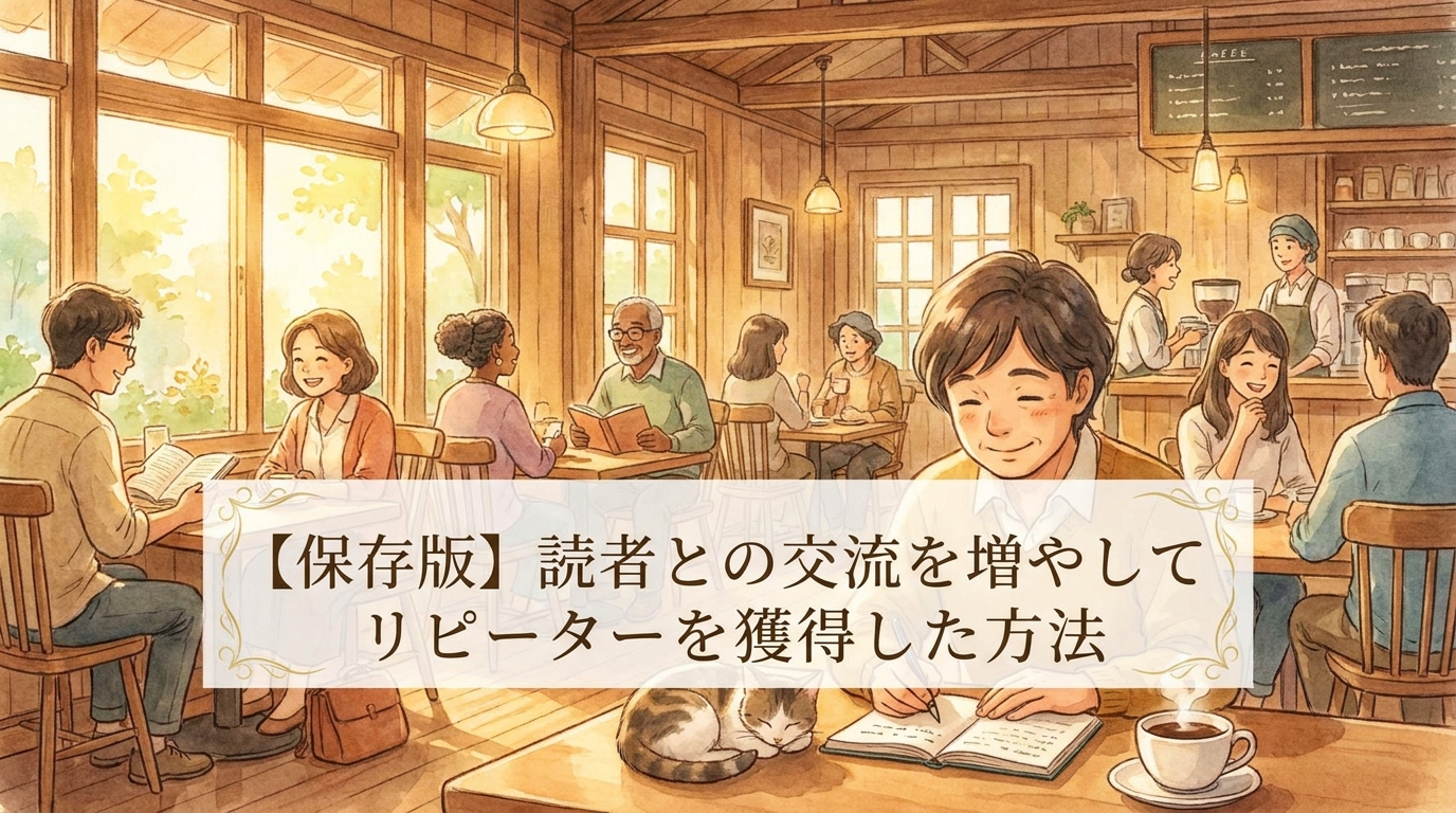 【保存版】読者との交流を増やしてリピーターを獲得した方法