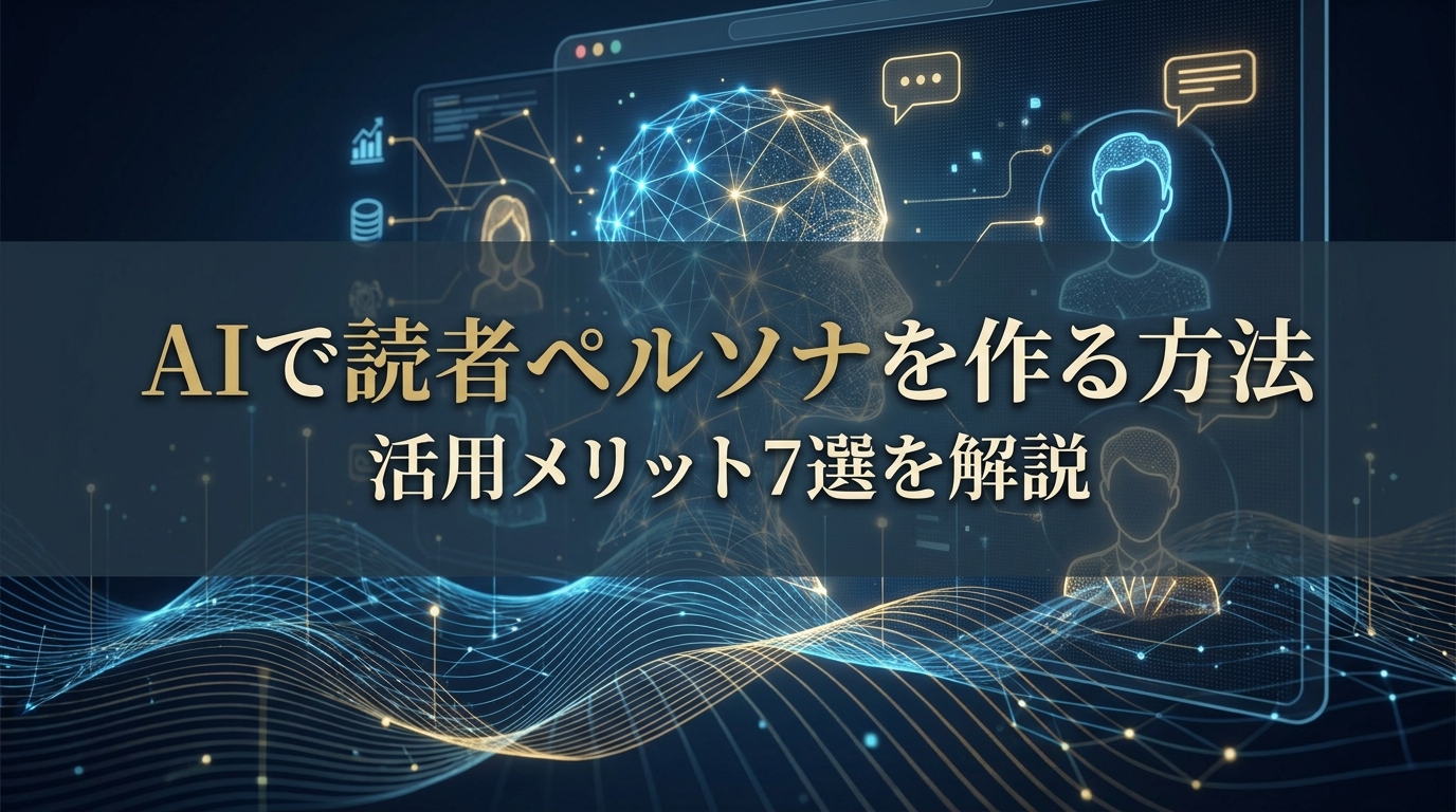 【必見】AIで読者ペルソナを作る方法と活用メリット7選を解説