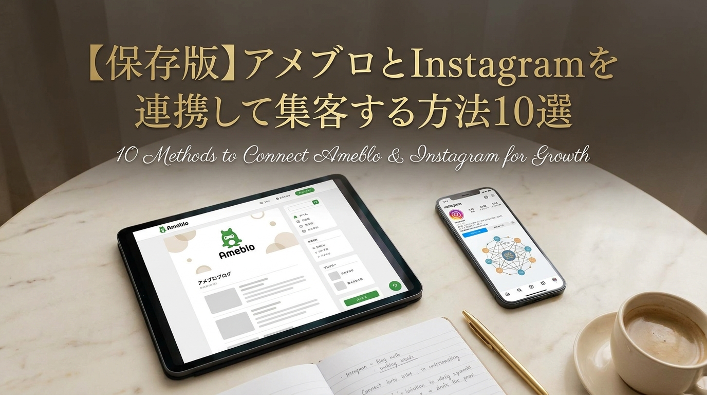 【保存版】アメブロとInstagramを連携して集客する方法10選