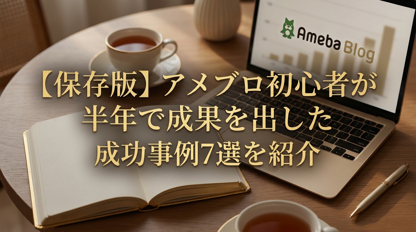 【保存版】アメブロ初心者が半年で成果を出した成功事例7選を紹介