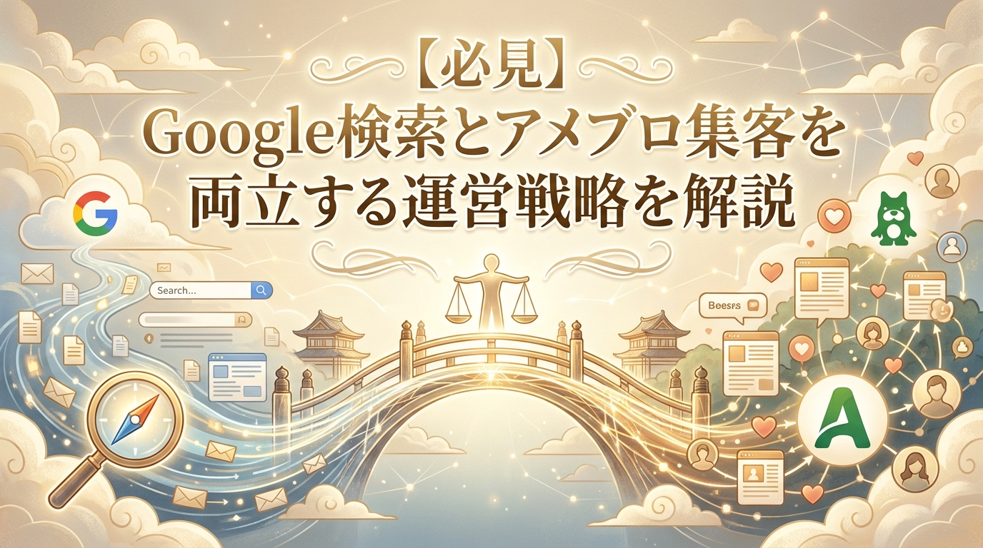【必見】Google検索とアメブロ集客を両立する運営戦略を解説