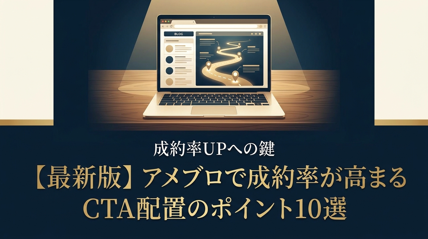 【最新版】アメブロで成約率が高まるCTA配置のポイント10選