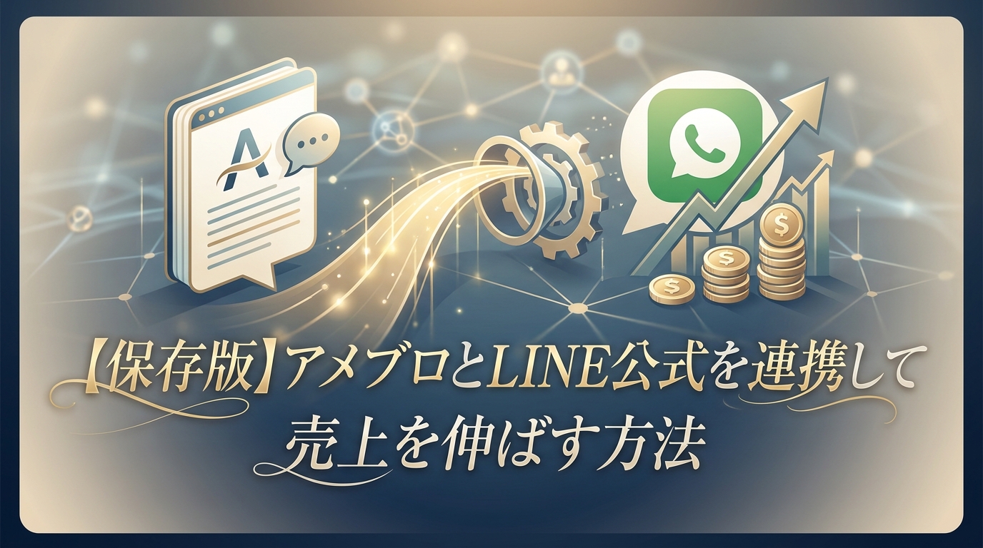 【保存版】アメブロとLINE公式を連携して売上を伸ばす方法