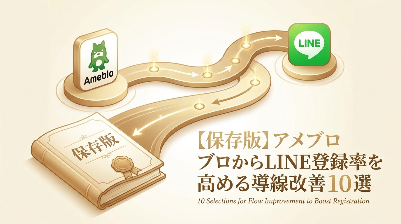 【保存版】アメブロからLINE登録率を高める導線改善10選