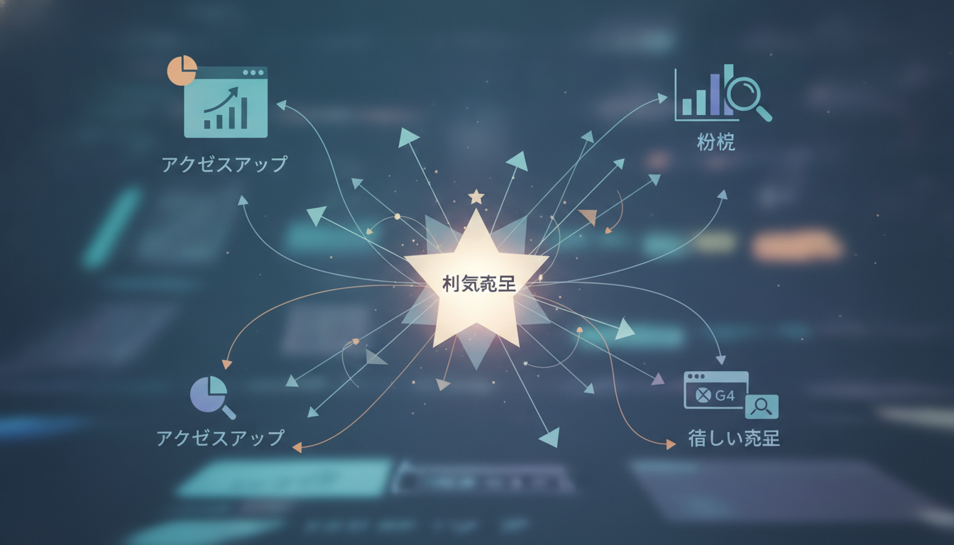 アクセスを伸ばす近道は人気記事を起点に改善することです