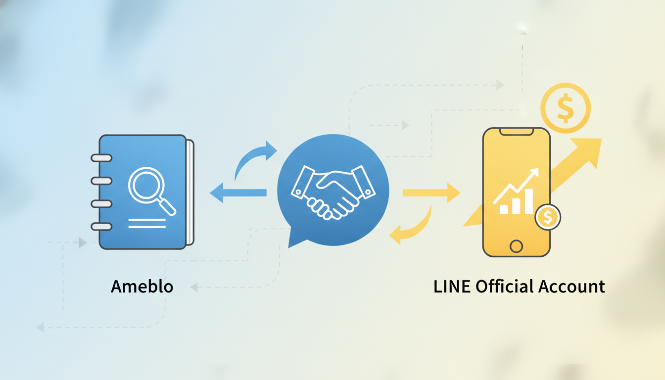 アメブロは集客、LINE公式は売上化の役割を担うのが基本です