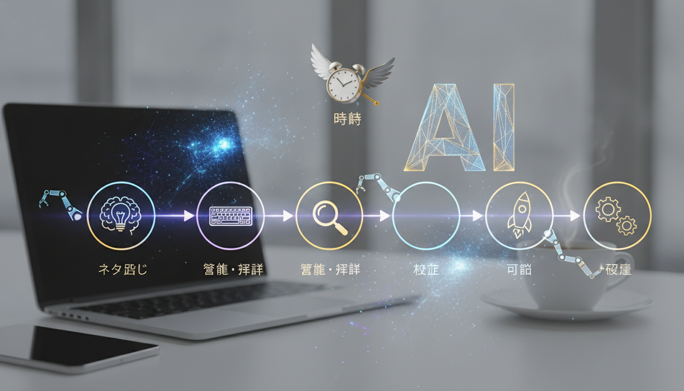 AI活用の要点は工程ごとの分担です