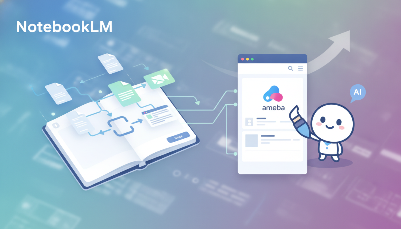 NotebookLMはアメブロ運営の情報整理と再活用に強いツールです