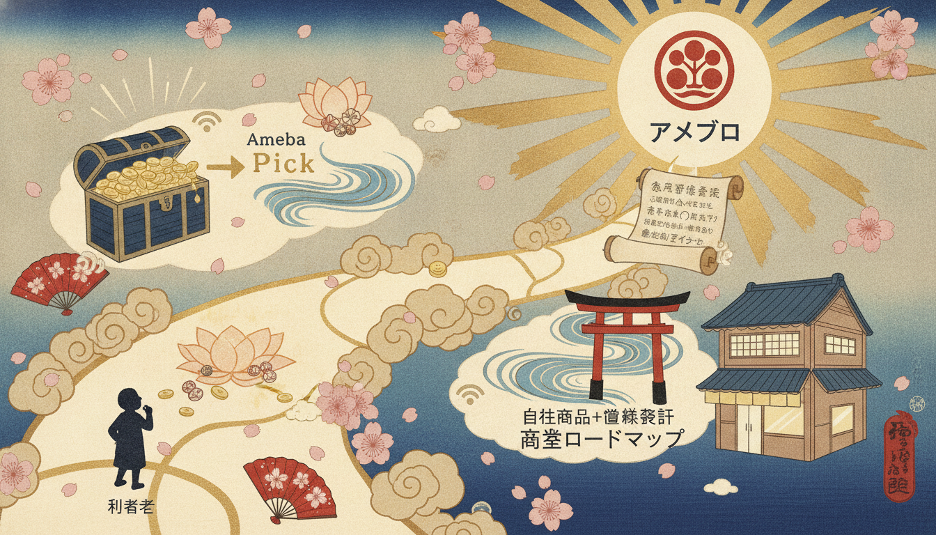 アメブロ収益化は「Ameba Pick＋自社商品＋導線設計」で進めるのが基本です