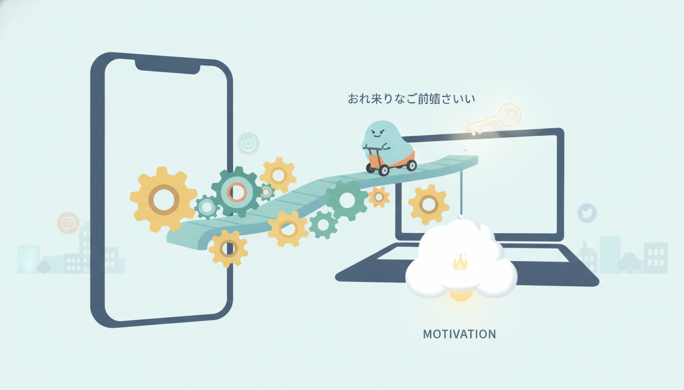 続ける鍵は「やる気」ではなく「仕組み」です
