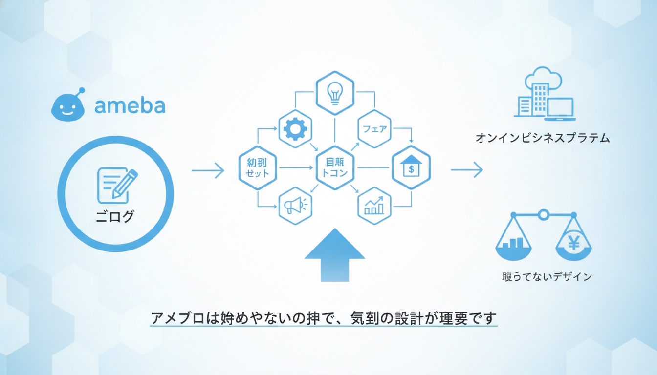 アメブロは始めやすい一方で、最初の設計が重要です
